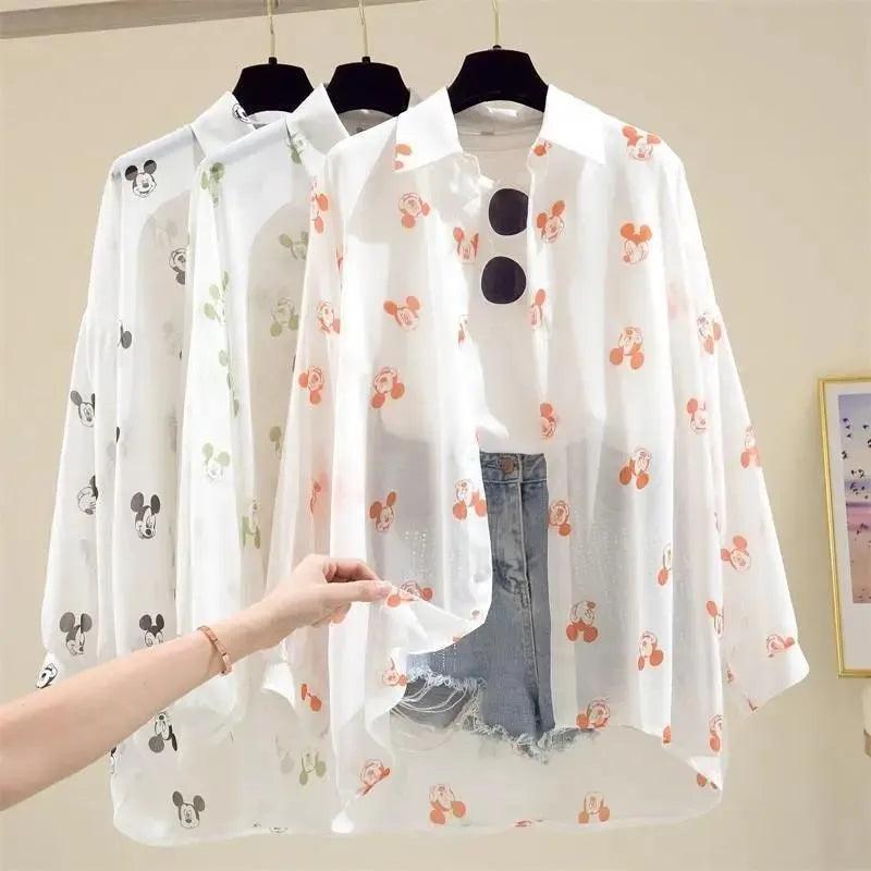 Mickey Sunscreen Shirt Women's.