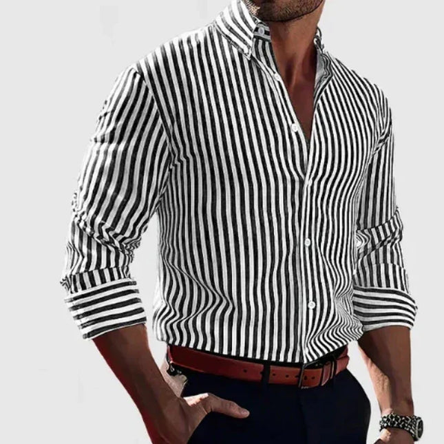 Striped Long Sleeve Shirt.