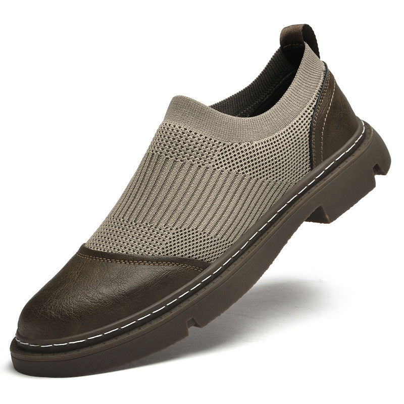 Resistant Black Leather Loafers