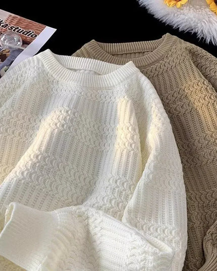 Classic Knit Round Neck Sweater