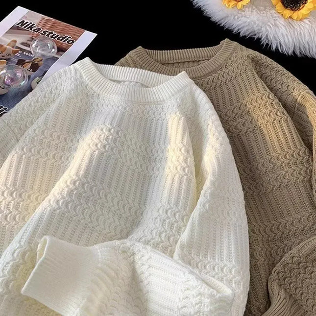 Classic Knit Round Neck Sweater