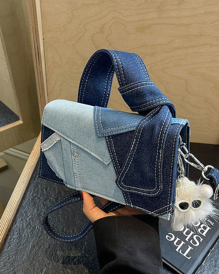 Casual Western Denim Handbag.