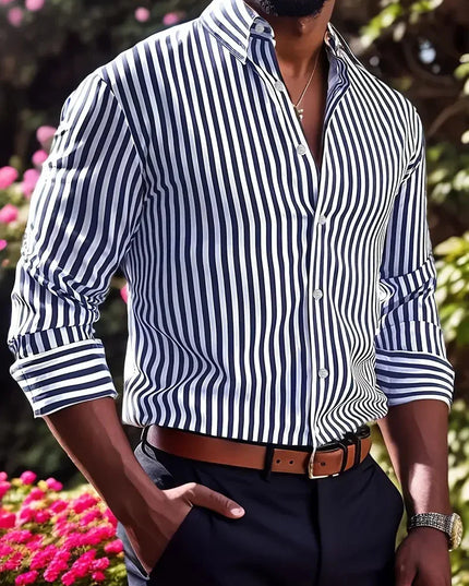 Striped Long Sleeve Shirt.