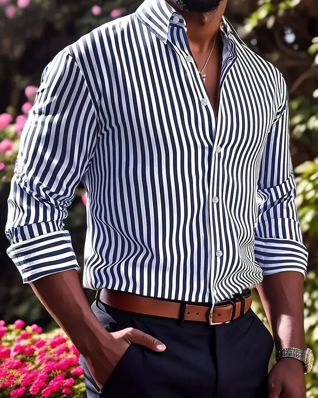 Striped Long Sleeve Shirt.
