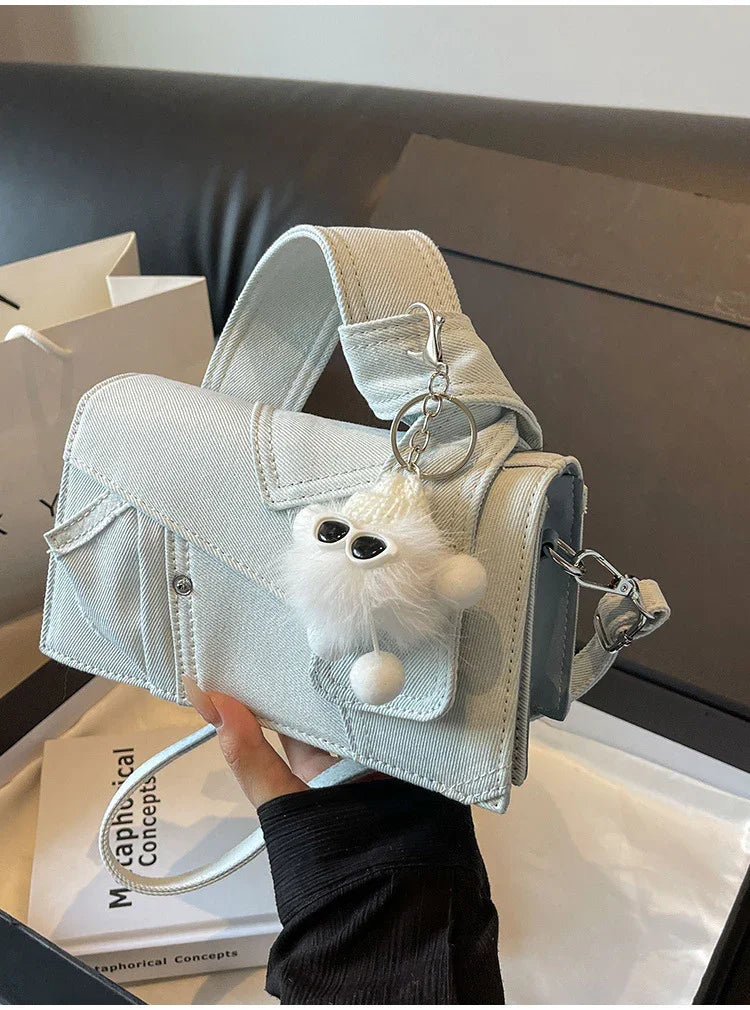 Casual Western Denim Handbag.