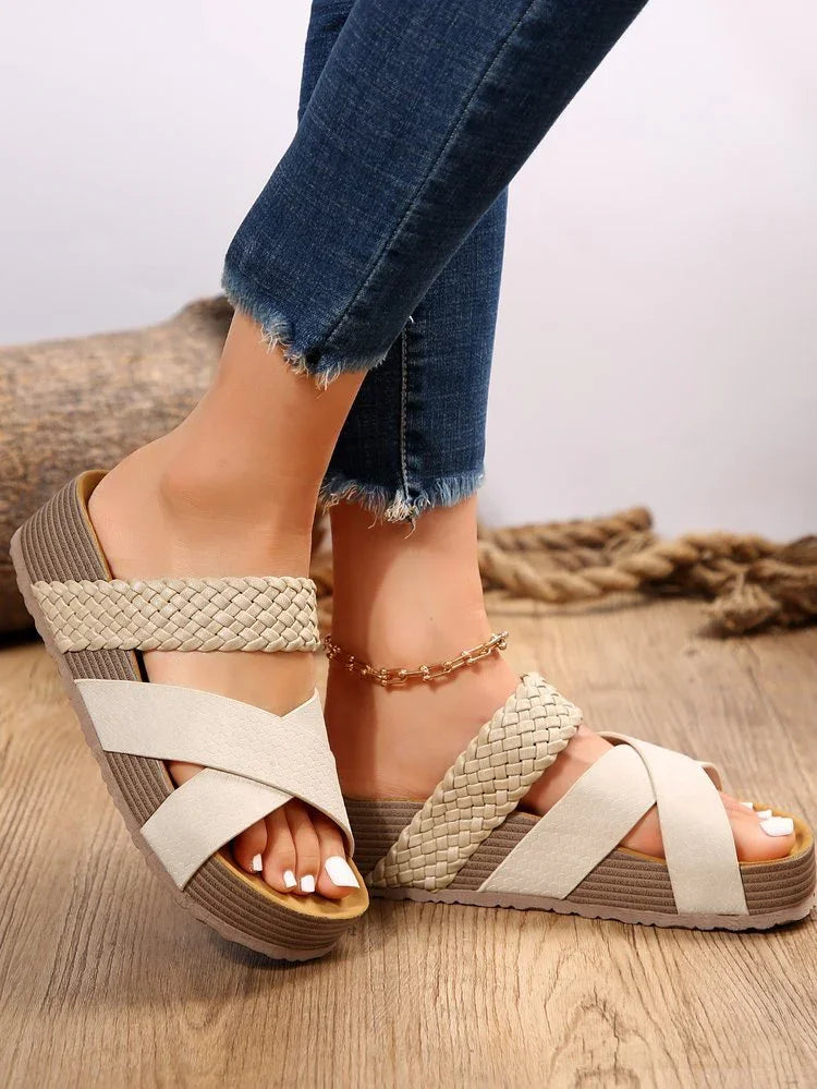 Stylish Woven Beach Sandals.