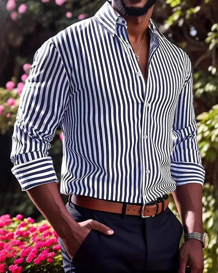 Striped Long Sleeve Shirt.