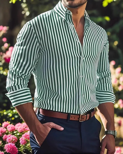 Striped Long Sleeve Shirt.