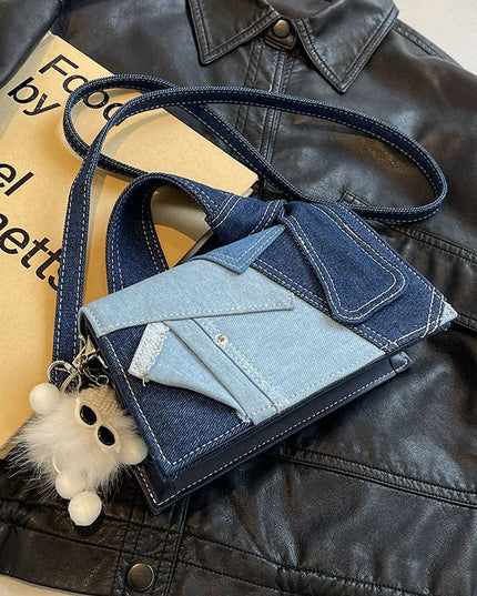 Casual Western Denim Handbag.