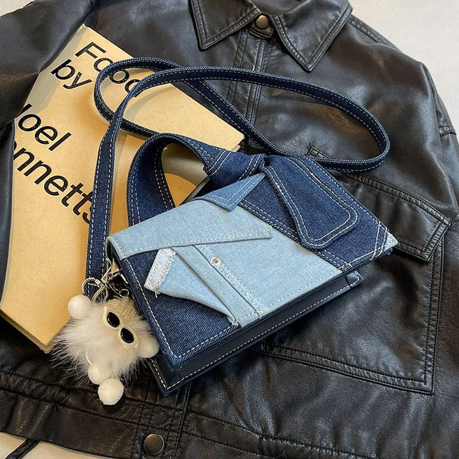 Casual Western Denim Handbag.