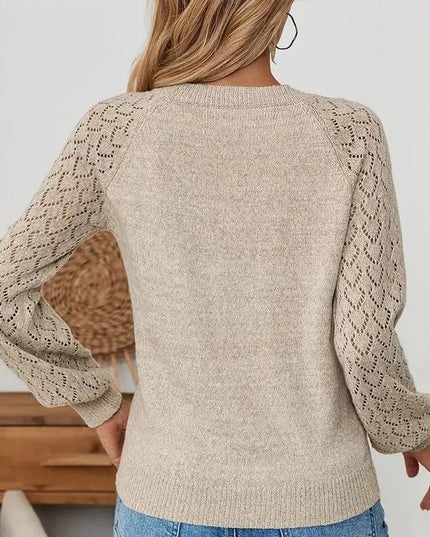 Cozy Women’s Solid Knit Pullover Sweater
