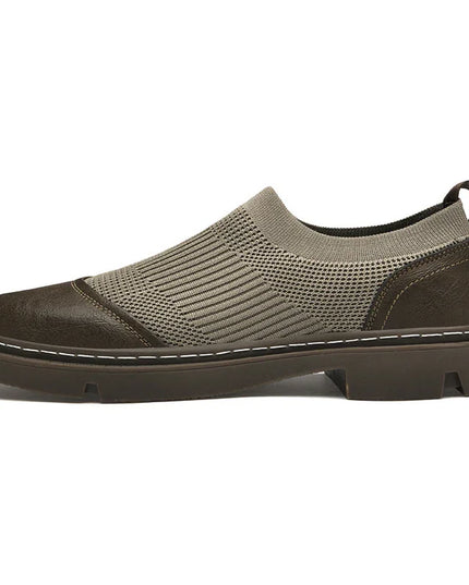 Resistant Black Leather Loafers