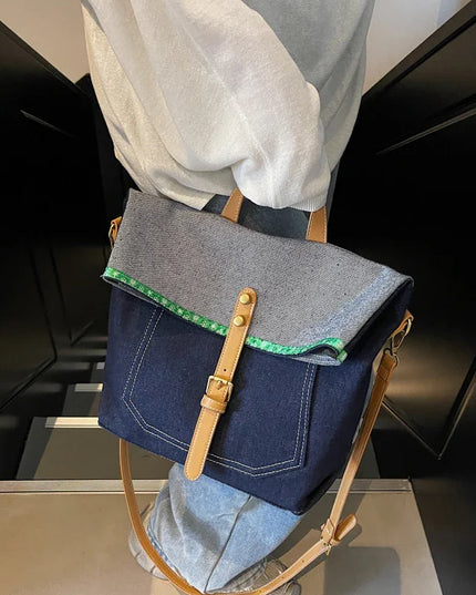Casual Denim Shoulder & Crossbody Bag.