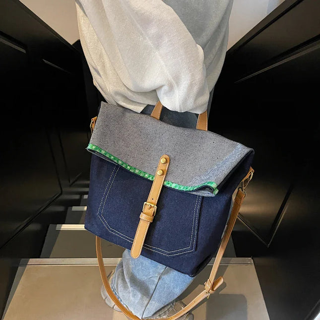 Casual Denim Shoulder & Crossbody Bag.