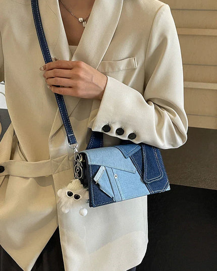 Casual Western Denim Handbag.