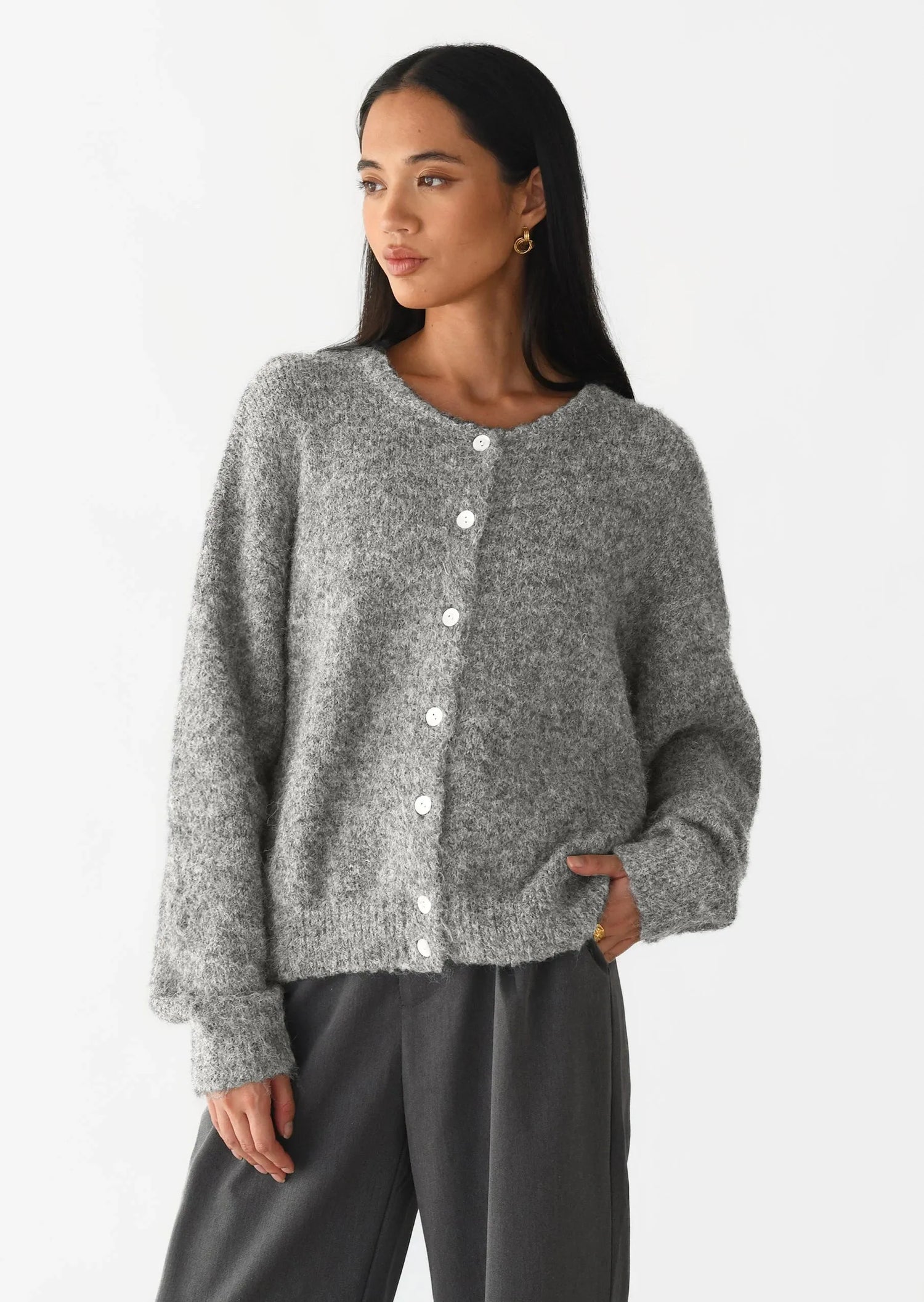 Elegant Long Sleeve Casual Cardigan Soft Cashmere Knitted - Everclothed™