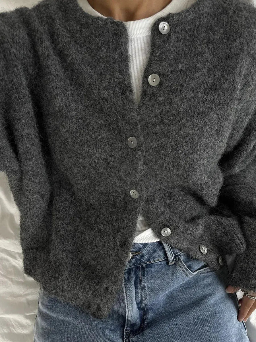 Elegant Long Sleeve Casual Cardigan Soft Cashmere Knitted - Everclothed™
