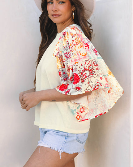 Sand Bloom Blouse