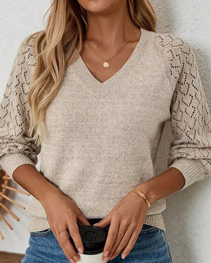 Cozy Women’s Solid Knit Pullover Sweater