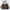 Brown handbag with animal pattern on a white background