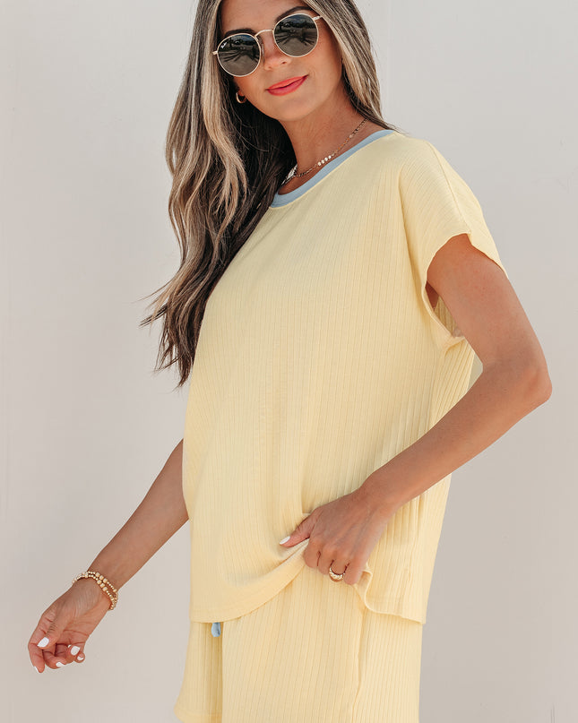 Buttercup Ribbed Knit Set