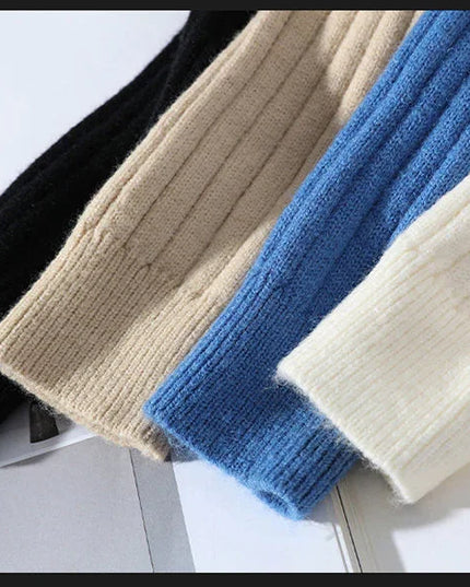 Stylish Twisted Knit Pullover Sweater