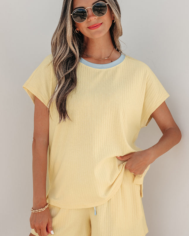 Buttercup Ribbed Knit Set
