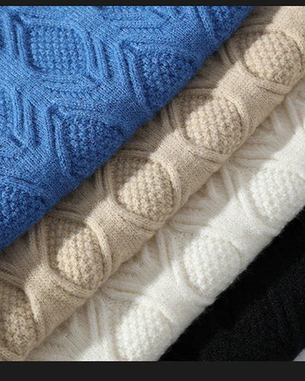 Stylish Twisted Knit Pullover Sweater