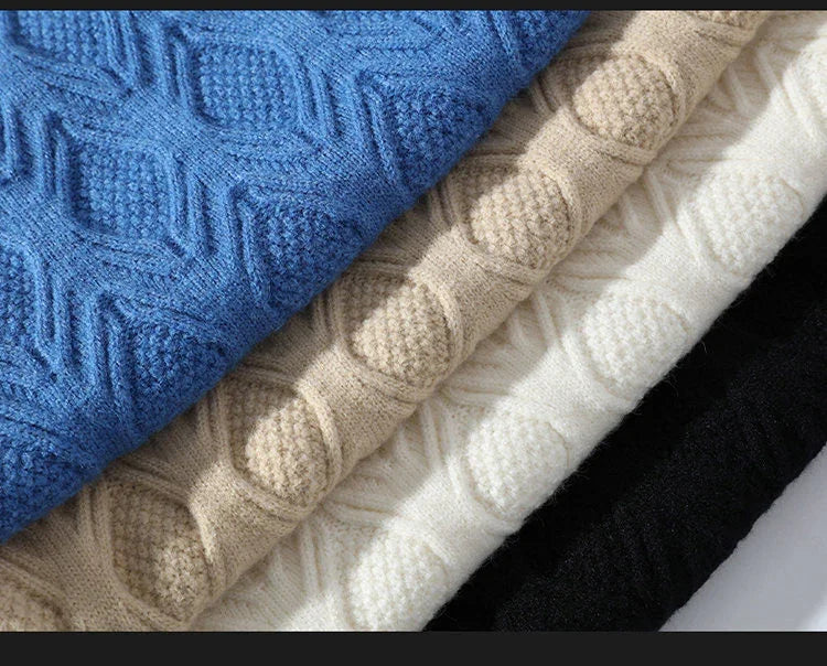 Stylish Twisted Knit Pullover Sweater