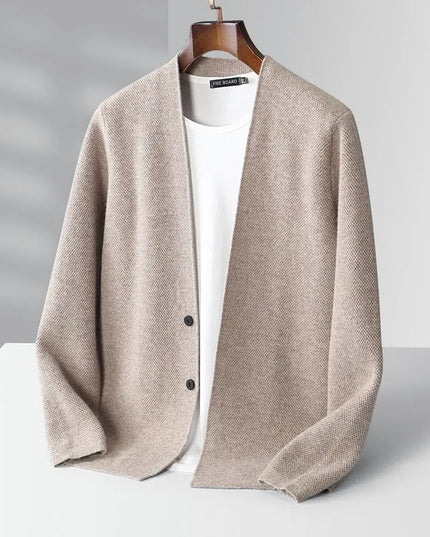 Casual Wool Sweater Double Button Cardigan