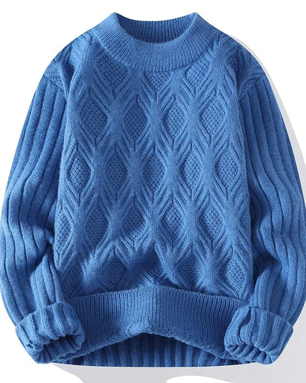 Stylish Twisted Knit Pullover Sweater