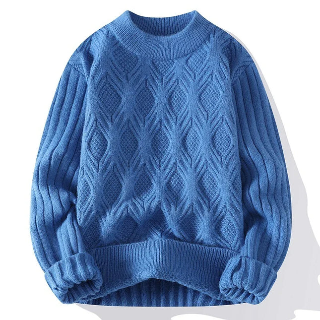 Stylish Twisted Knit Pullover Sweater
