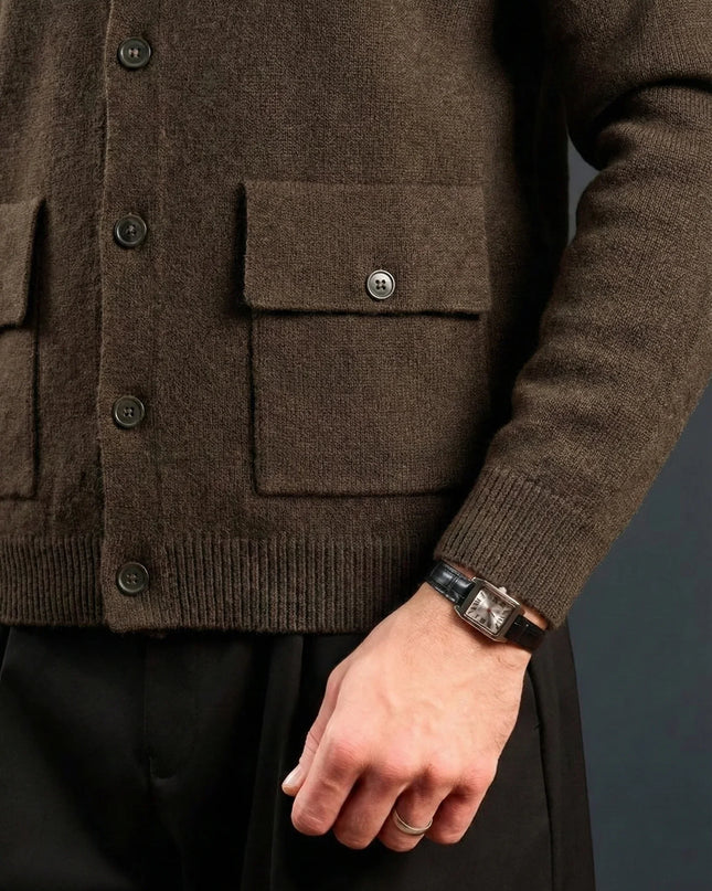 Classic Pocket Wool Cardigan