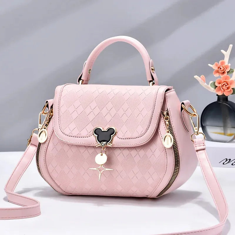 Luxury Designer Genuine Leather Bow Bucket Tote Handbag - Everclothed™