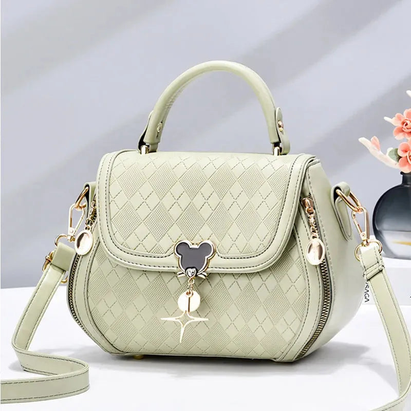 Luxury Designer Genuine Leather Bow Bucket Tote Handbag - Everclothed™