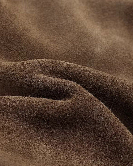 Close-up of brown textured fabric