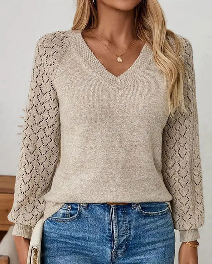 Cozy Women’s Solid Knit Pullover Sweater