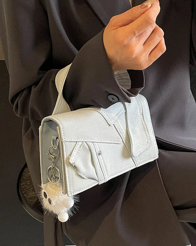 Casual Western Denim Handbag.