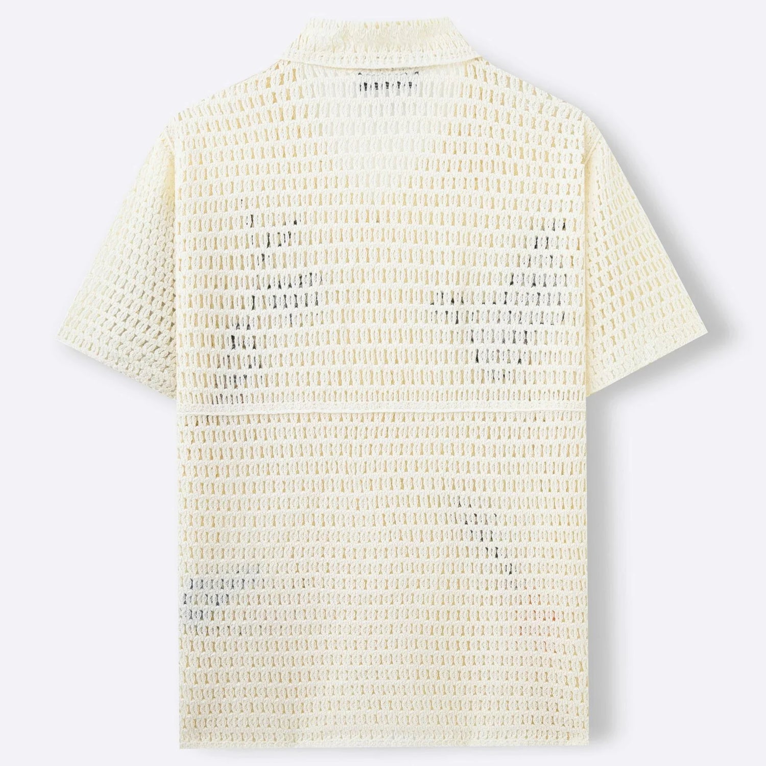 Summer Knit Embroidery Shirt.