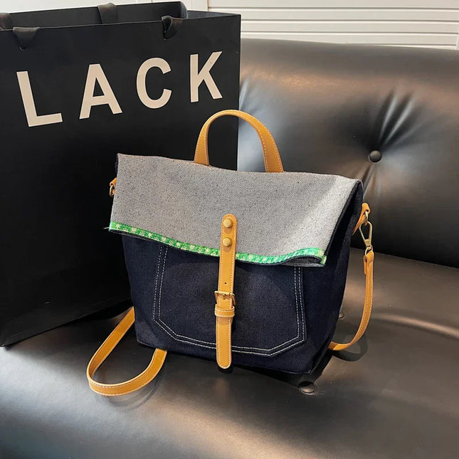 Casual Denim Shoulder & Crossbody Bag.