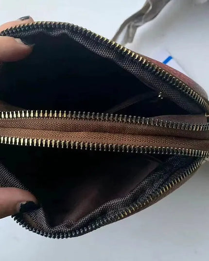 Boho Double-Zipper Crossbody.