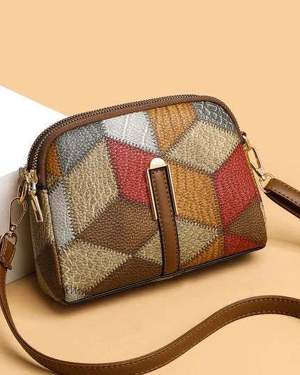 Boho Double-Zipper Crossbody.