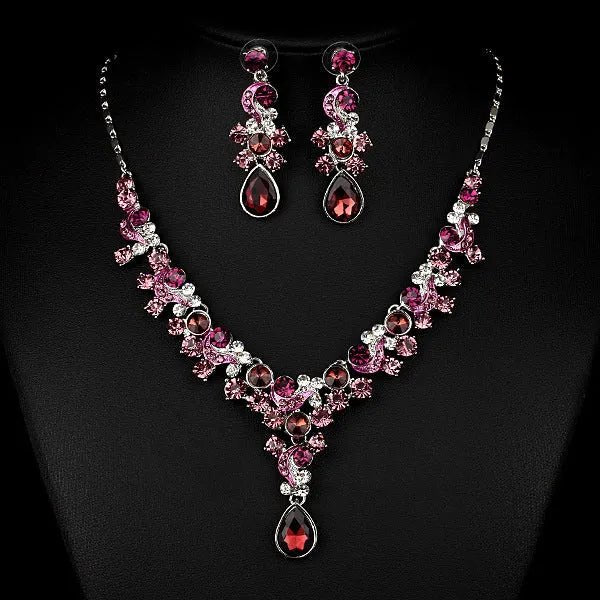 Bridal Crystal Jewelry Set.