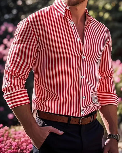 Striped Long Sleeve Shirt.
