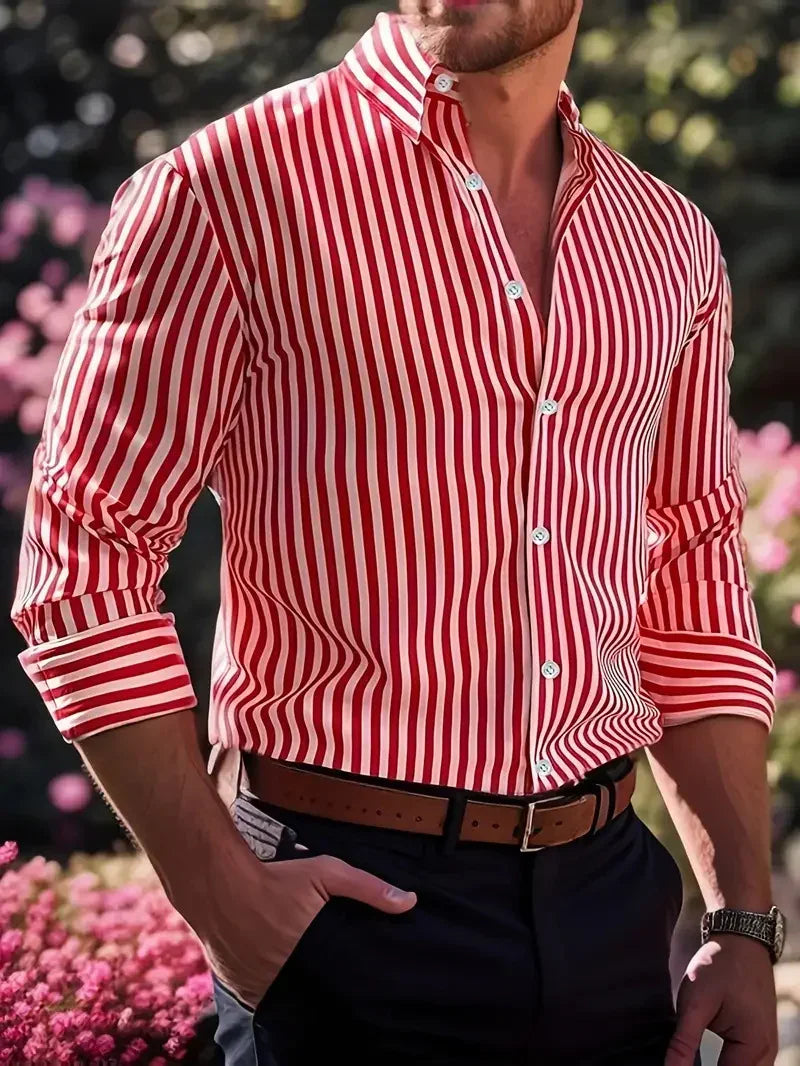 Striped Long Sleeve Shirt.