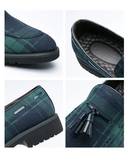 Casual British Leather Tassel Shoes.