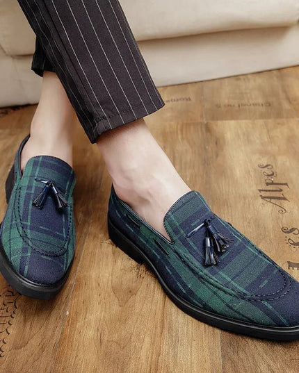Casual British Leather Tassel Shoes.