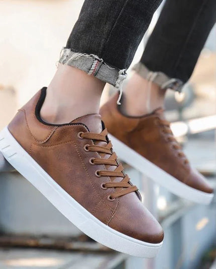 Casual Lace-Up Flat Shoes.