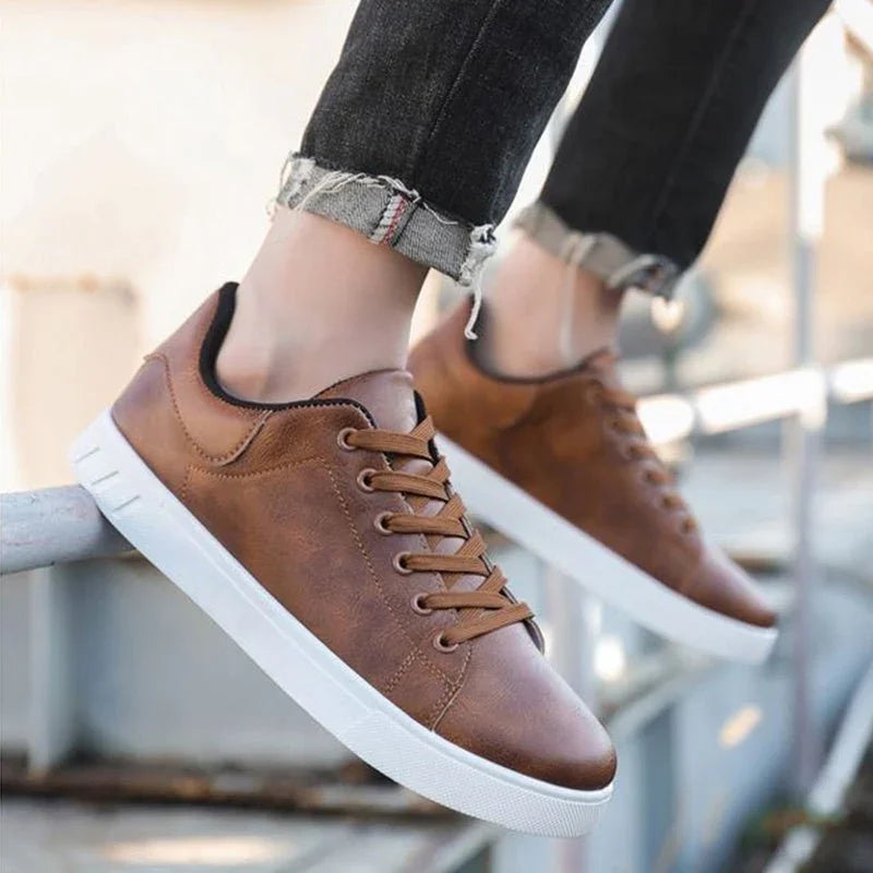 Casual Lace-Up Flat Shoes.