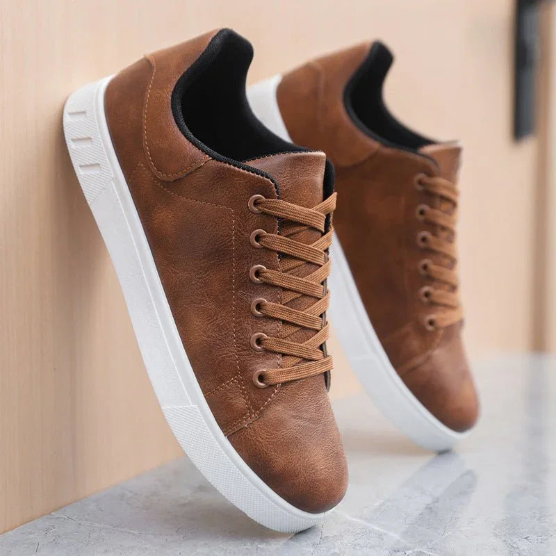 Casual Lace-Up Flat Shoes.